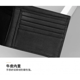 Black Tailbone Crocodile Leather Wallet Business Wallet Men  Luxury Designer Classic Wallet Men's Walle