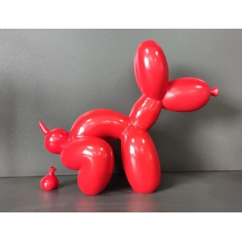  Resin Balloon Dog Poo Figurines Interior Funny Luxury Animal Statue Home Living Room Tabletop Decor Object Collectio